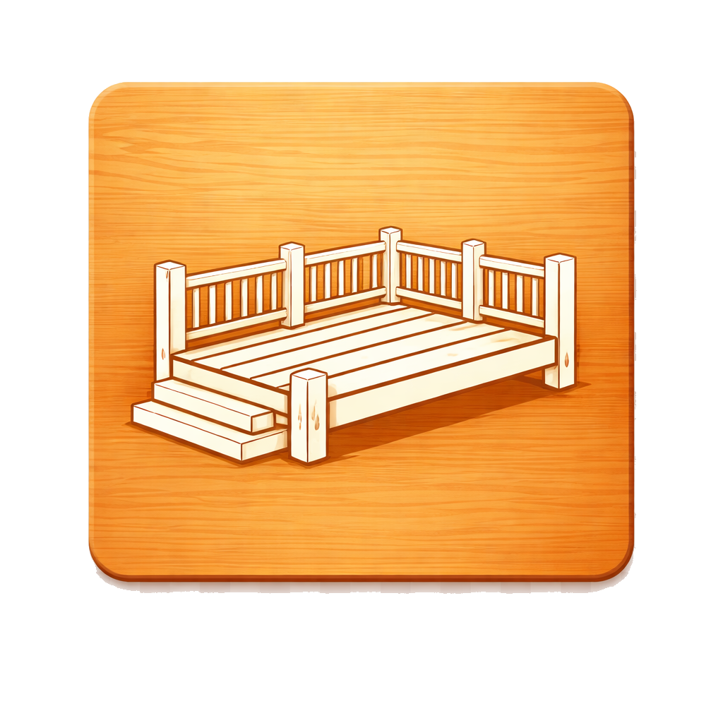 Icône terrasse en bois